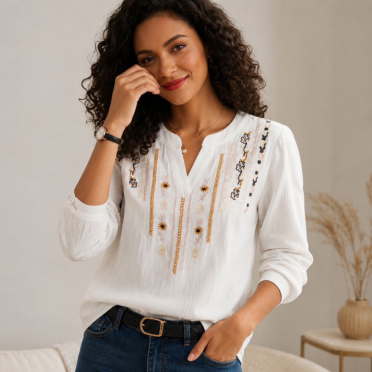 Blusa Helena — Bordada
