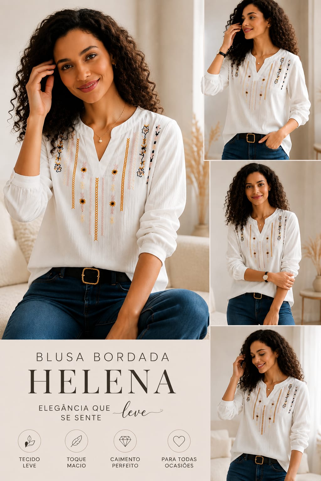 Blusa Helena — Bordada